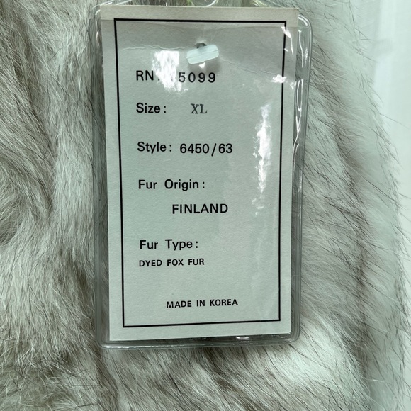 VINTAGE NWT Niki silver fox fur coat - Picture 5 of 5